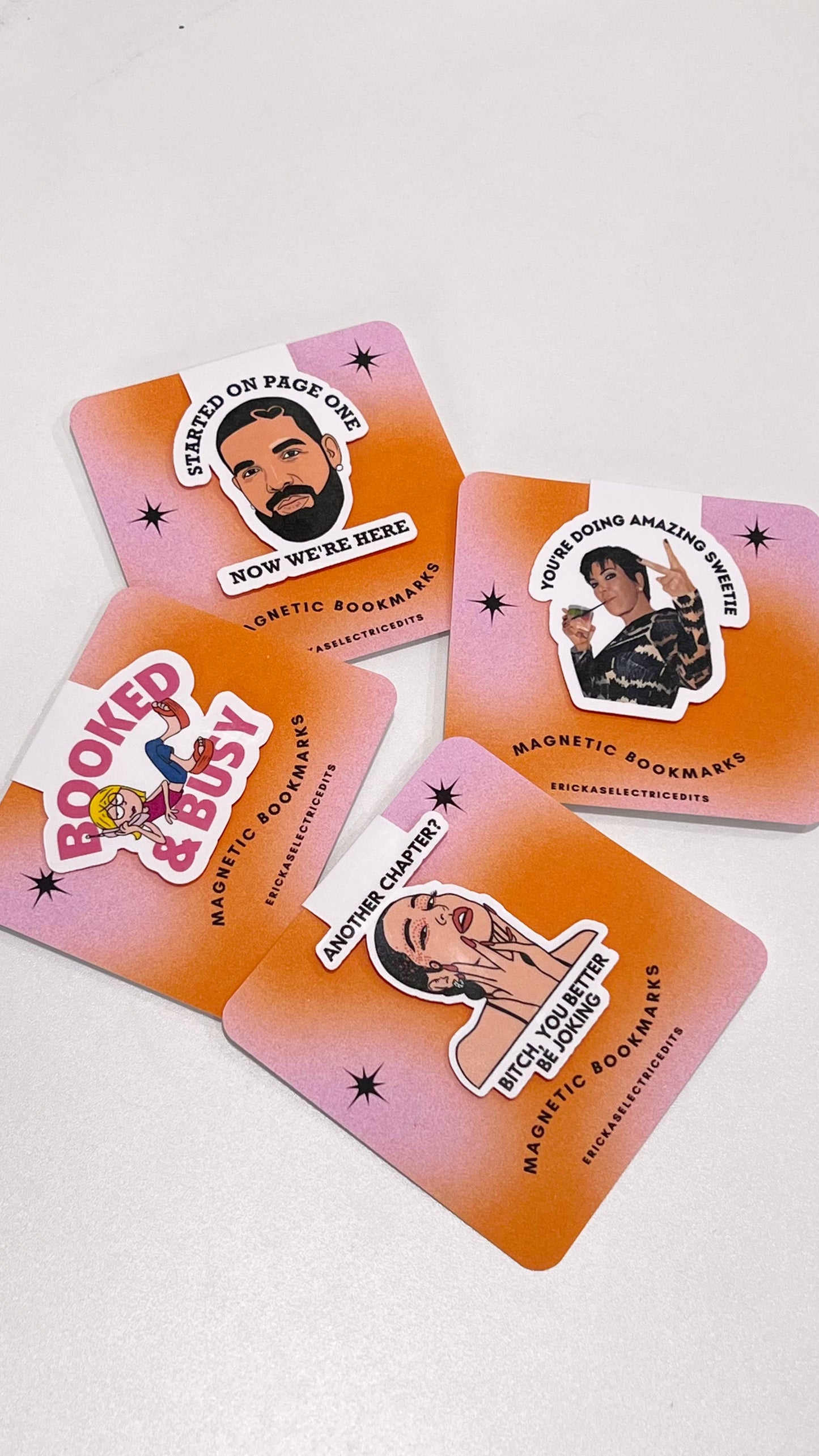 Pop Culture Magnetic Bookmarks