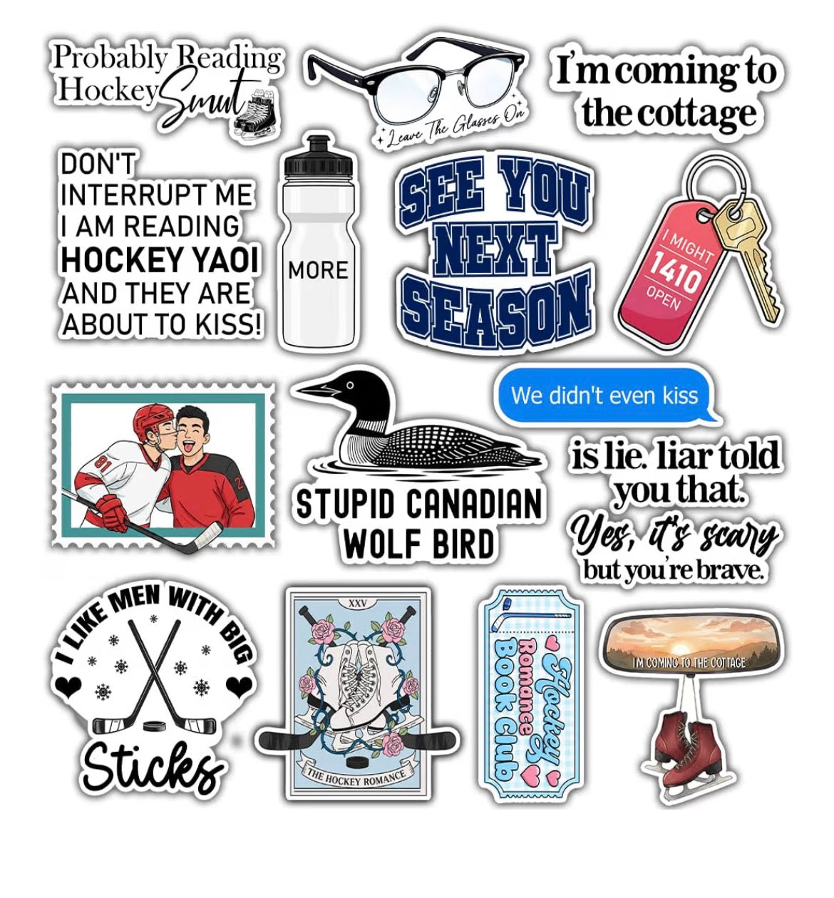 Assorted Heated Rivalry Stickers 
