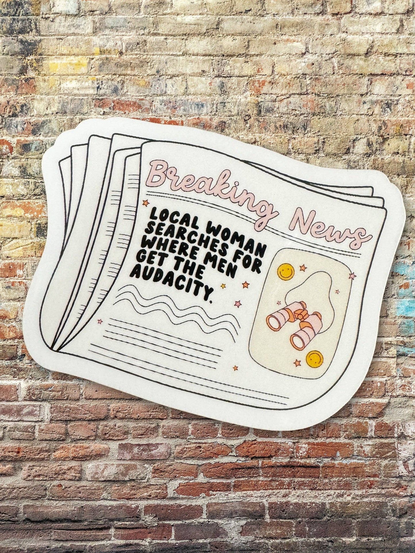 Feminist Woman Searches...Vinyl Sticker