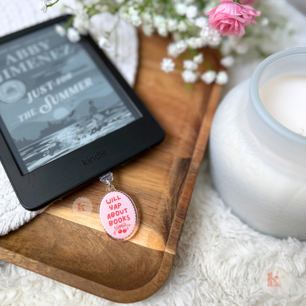 "Yap About Books" Kindle Charm