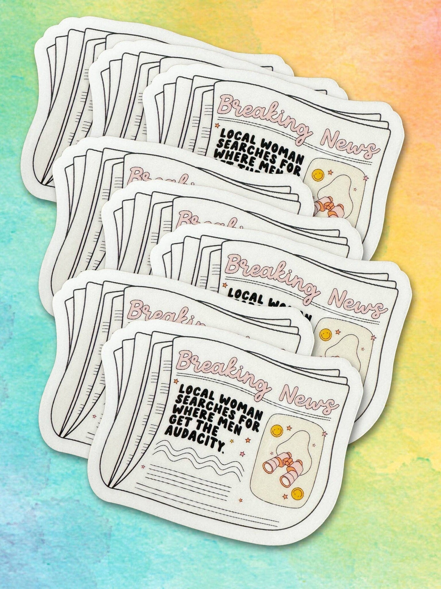 Feminist Woman Searches...Vinyl Sticker