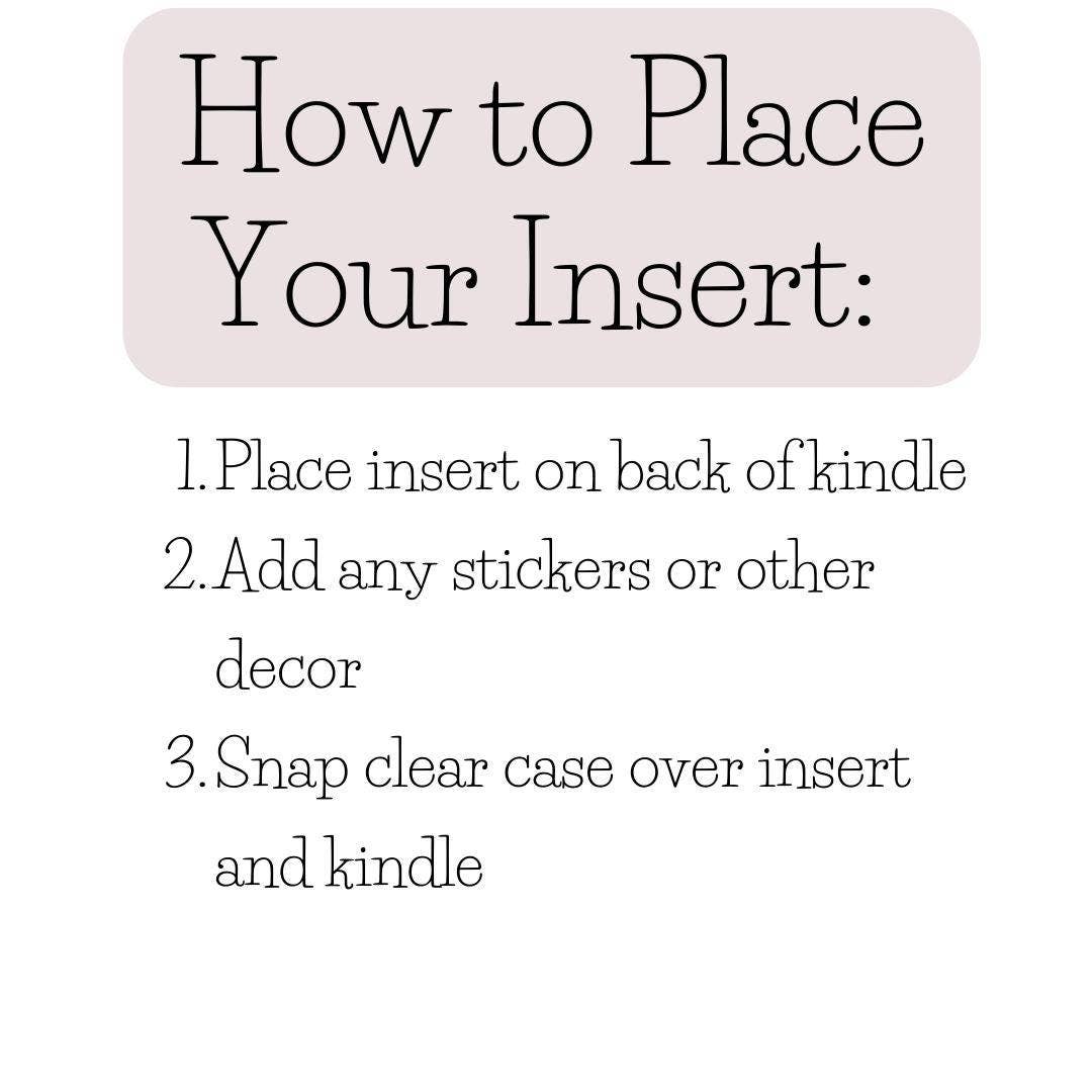 Country Coquette White Bow E-Reader Insert