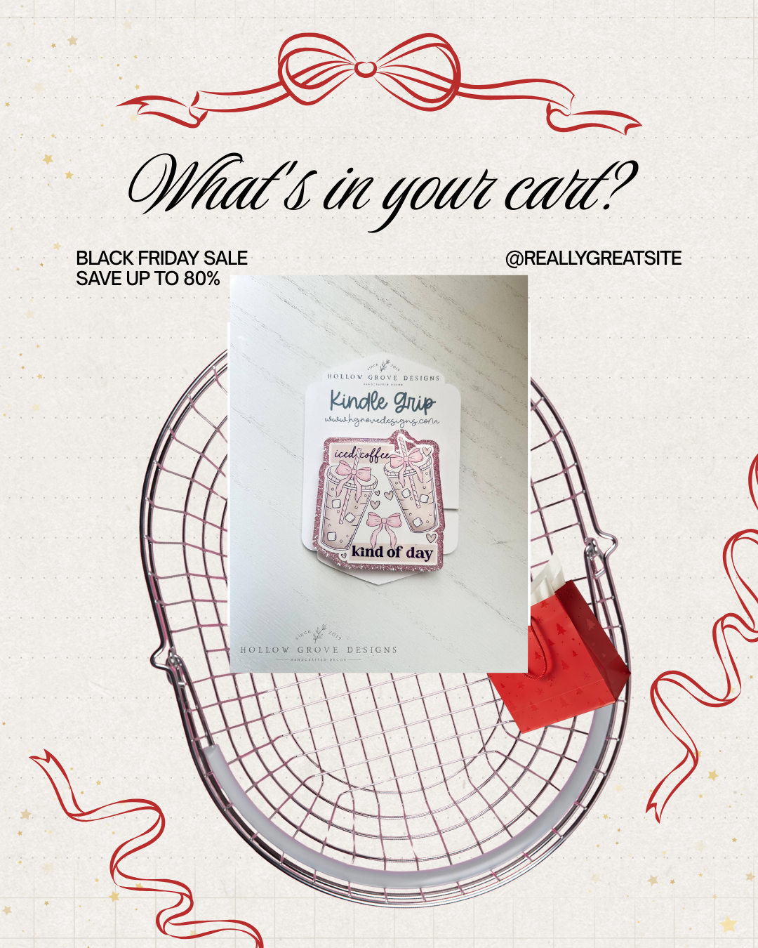 Iced Coffee Kind of Day E-Reader Grip