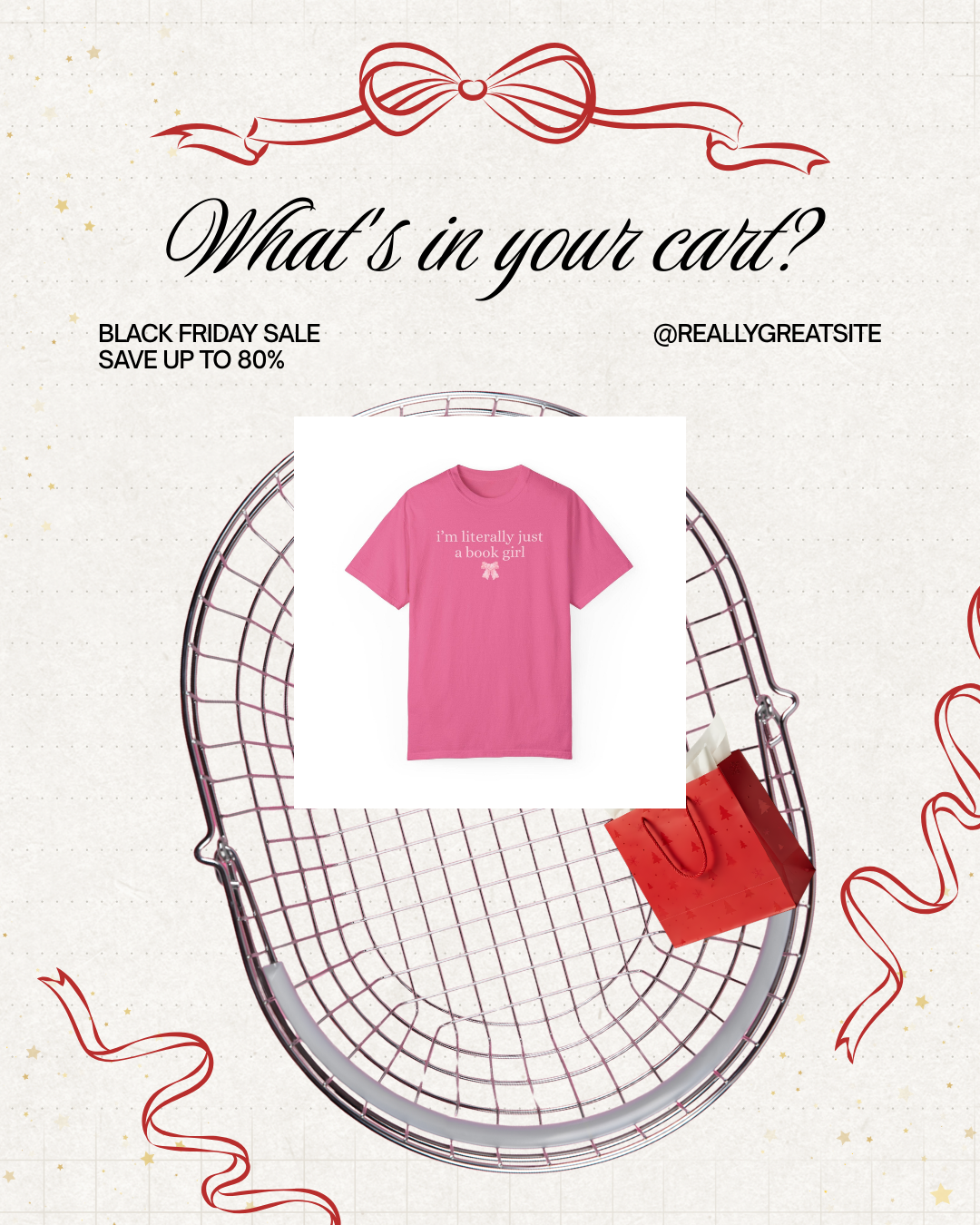 "I'm Literally Just A Book Girl" Tee