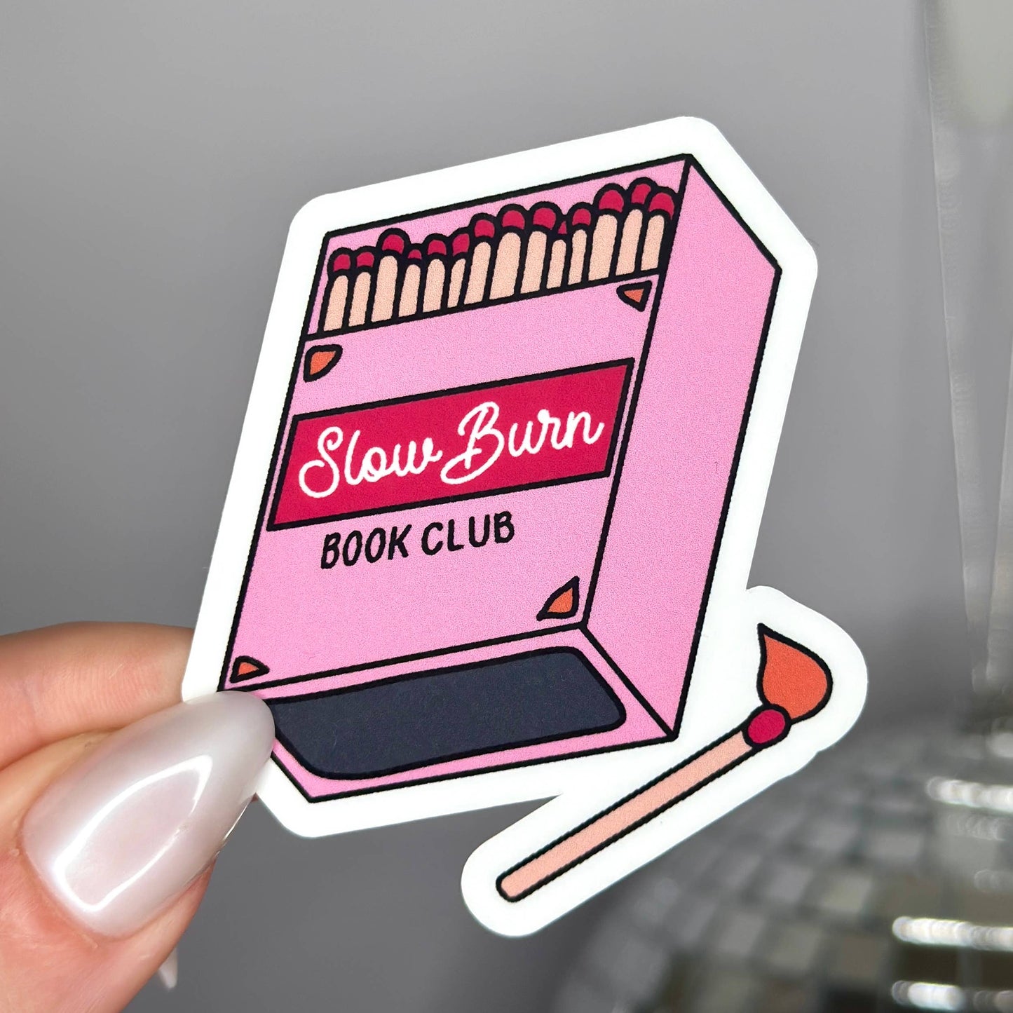 Slow Burn Book Club Sticker