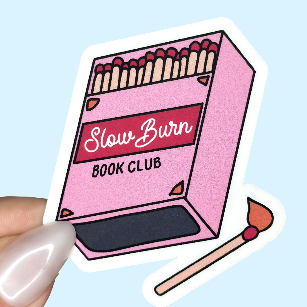 Slow Burn Book Club Sticker
