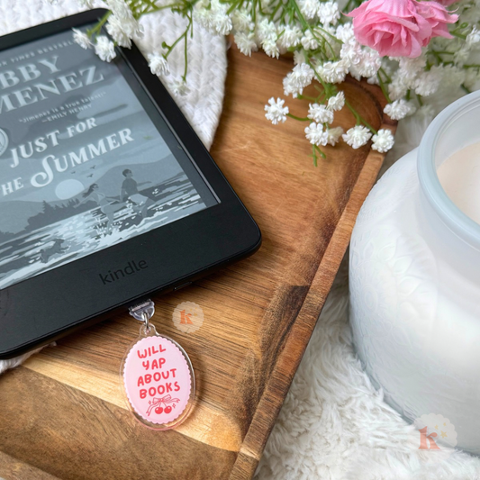 "Yap About Books" Kindle Charm