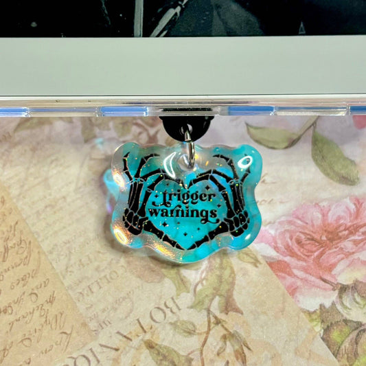 Trigger Warning Kindle Charm