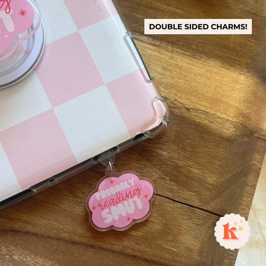 "Probably Reading Smut" Kindle Charm (style 2)