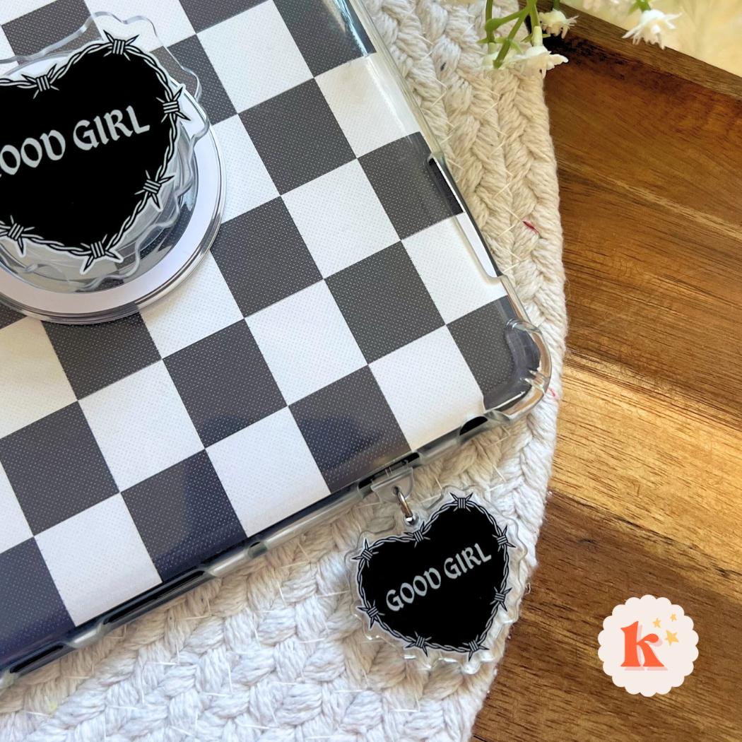 Reading "Good Girl" Kindle Charm