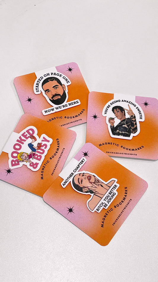 Pop Culture Magnetic Bookmarks