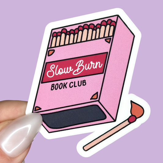 Slow Burn Book Club Sticker