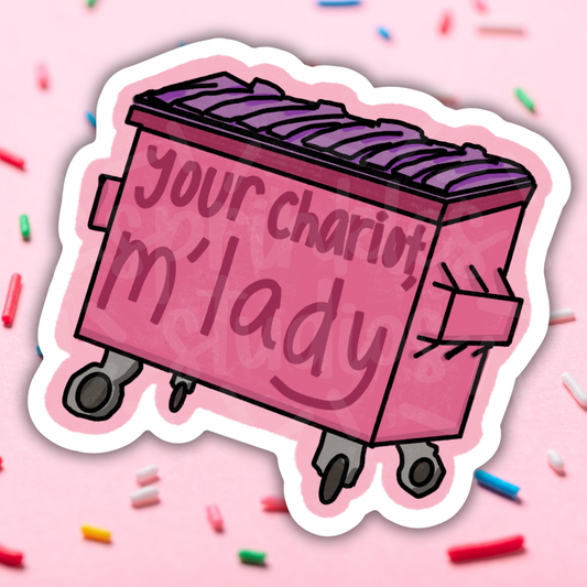 Your Chariot Dumpster Vinyl Sticker