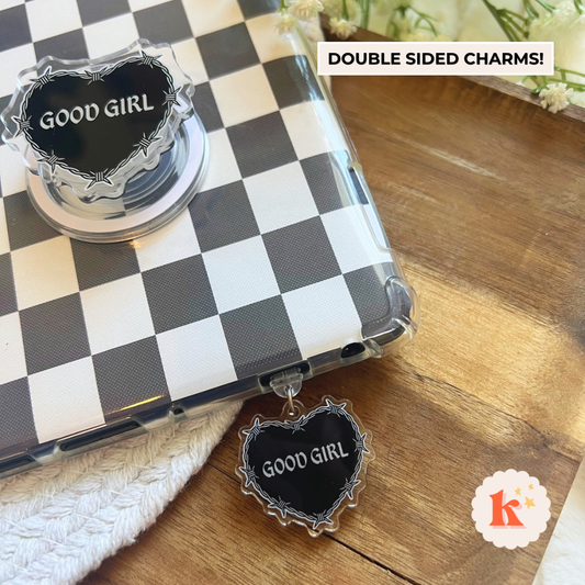Reading "Good Girl" Kindle Charm