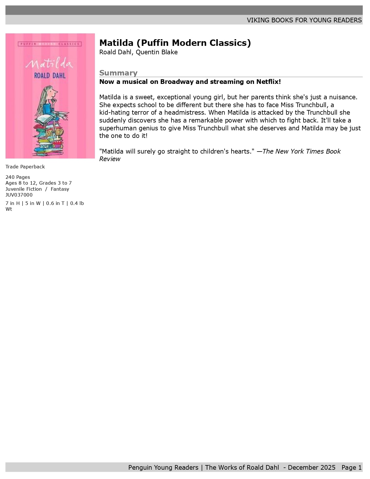 12 Days of Christmas Book Adventure (Ages 8-12)