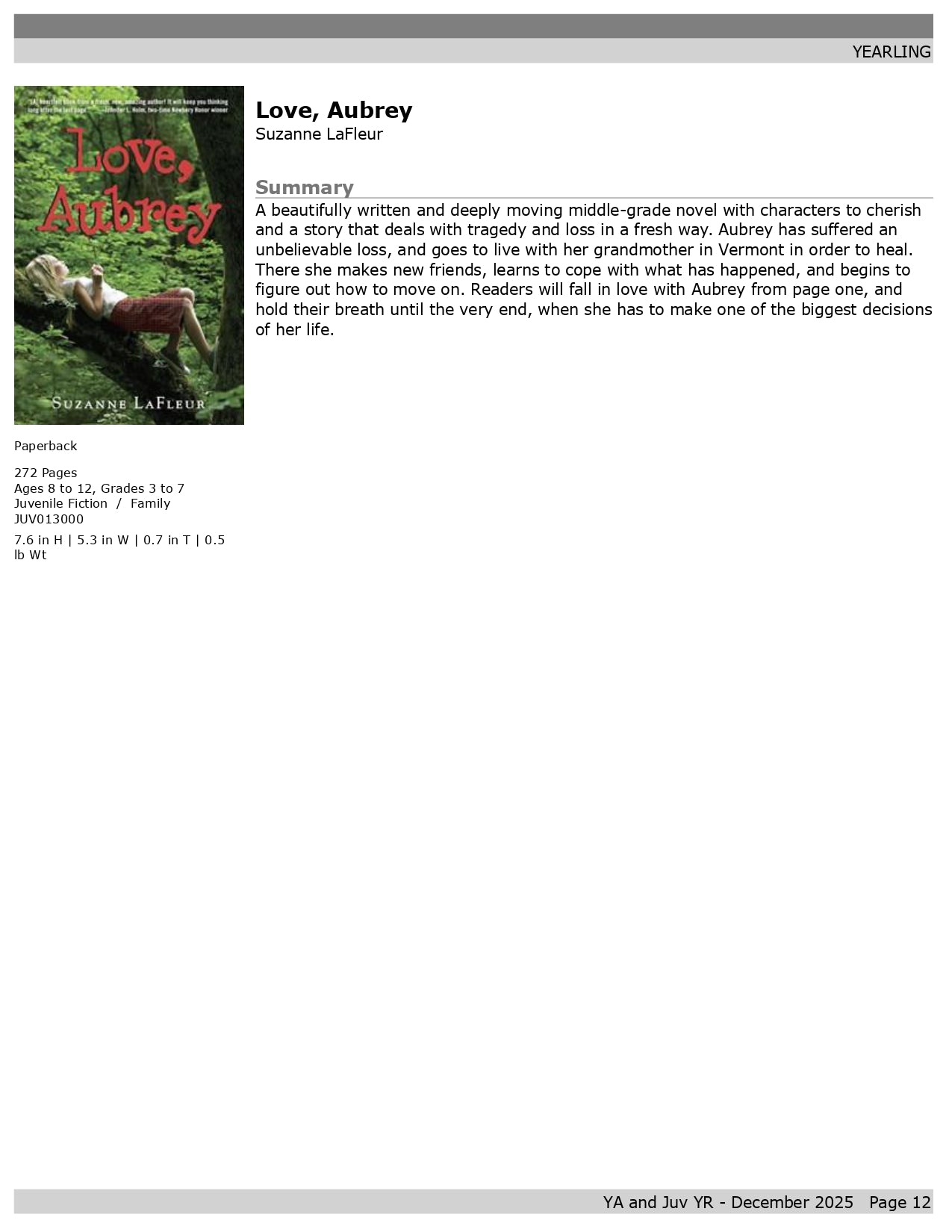 12 Days of Christmas Book Adventure (Ages 8-12)